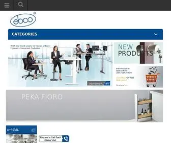 Ebco.in(Furniture Fittings and Accessories) Screenshot