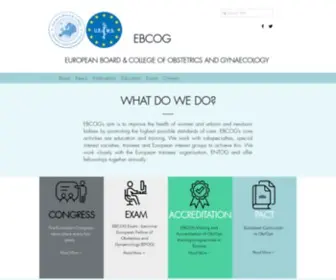 Ebcog.org(EBCOG European Board & College of Obstetrics and Gynaecology) Screenshot