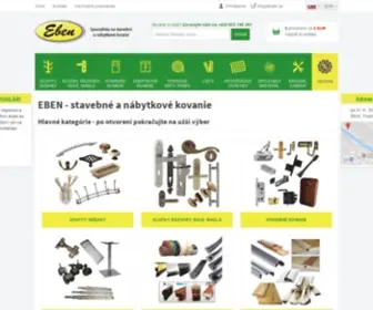 Eben-Kovani.sk(Špecializovanej obchod so stavebným a nábykovým kovaním) Screenshot
