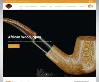 Ebenharts.co.za(Creating handmade pipes since 1993) Screenshot