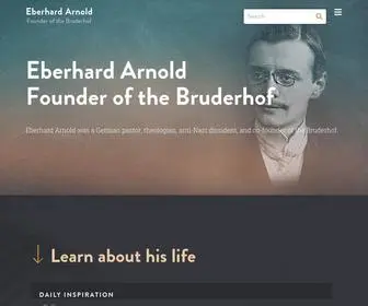 Eberhardarnold.com(Eberhard Arnold) Screenshot