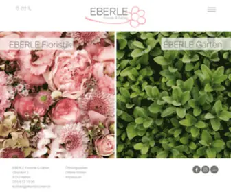 Eberleblumen.ch(EBERLE Floristik & Gärten) Screenshot