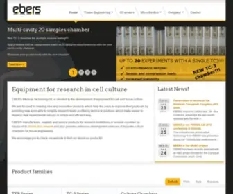 Ebersmedical.com(Equipment for cell culture research) Screenshot