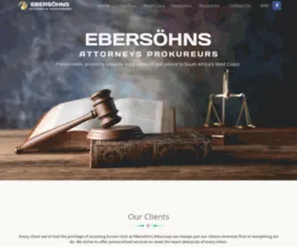 Ebersohnslaw.co.za(Ebersohn Law) Screenshot