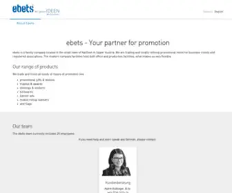 Ebets-Promotion.at(Vom Stick bis zum Druck) Screenshot