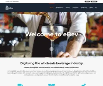 Ebev.com(Digitising the wholesale beverage industry) Screenshot