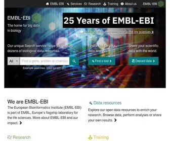 Ebi.ac.uk(EMBL-EBI) Screenshot