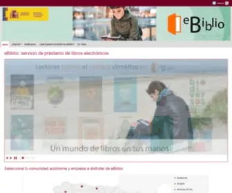 Ebiblio.es(Servicio de préstamo de libros electrónicos) Screenshot