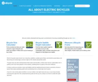 Ebicycles.com(Your Full Guide To E) Screenshot