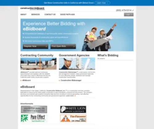 Ebidboard.com(California Bids) Screenshot
