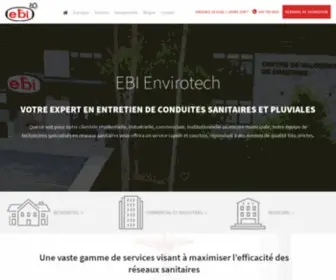 Ebienvirotech.ca(EBI Envirotech) Screenshot