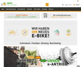 Ebike-Solutions.com(Ihr Fahrrad zum E) Screenshot