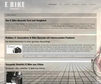 Ebikebausatz.com(E Bike Bausatz und E Bike Umbausatz Magazin) Screenshot