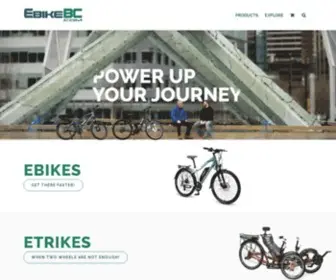 Ebikebc.com(Canada's Favourite Online Store for Ebikes and Electric Bike Conversion Kits) Screenshot