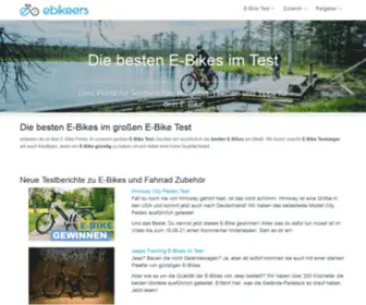 Ebikeers.de(Ebikeers ist dein Portal für Fahrrad und E) Screenshot