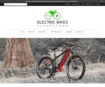 Ebikessuperstore.com.au(Electric Bikes Superstore) Screenshot