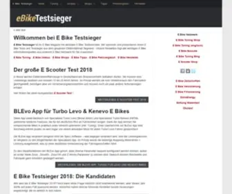 Ebiketestsieger.com(E Bike Testsieger aus dem E Bike Test Magazin) Screenshot