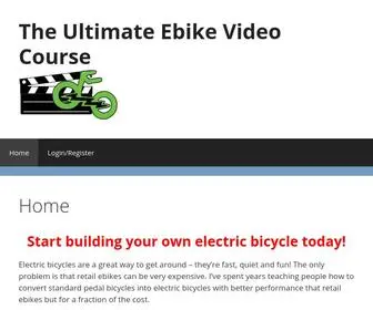 Ebikevideocourse.com(Building ebikes right before your eyes) Screenshot