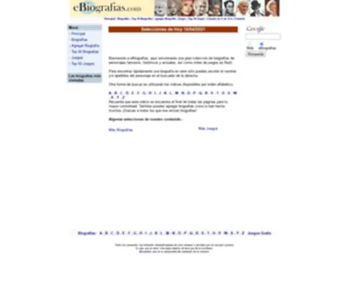 Ebiografias.com(E Biografias.com) Screenshot