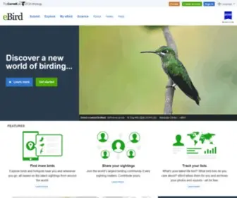 Ebird.org(EBird News and Features) Screenshot