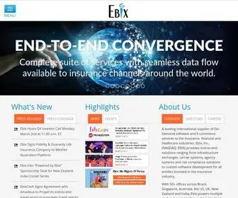 Ebix.com(Insurance Software Solution) Screenshot