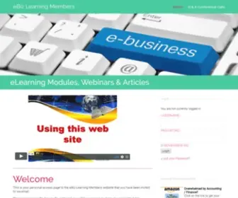 Ebiz-Learningmembers.com(EBiz Membership Site) Screenshot