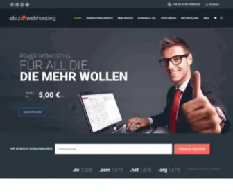 Ebiz-Webhosting.de(Entdecken Sie zuverlässiges und leistungsstarkes Webhosting mit ebiz) Screenshot