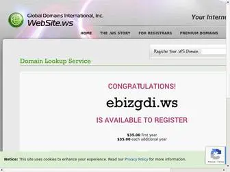 Ebizgdi.ws(Your Internet Address For Life) Screenshot