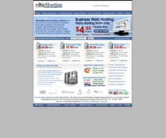 Ebizhosting.com(Affordable Web Hosting Solutions) Screenshot