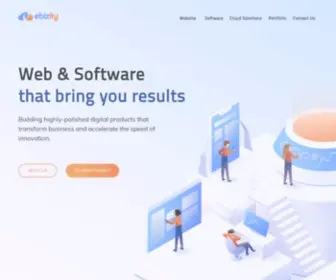 Ebizity.com(Cloud Solution Company) Screenshot