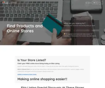 Ebizlisting.com(WordPress) Screenshot