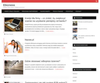 Ebizness.pl(Biznes, finanse, praca i programy partnerskie) Screenshot