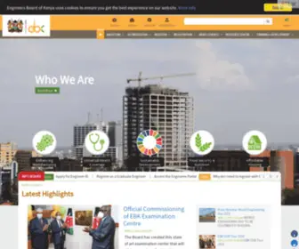 EBK.go.ke(Engineers Board of Kenya) Screenshot
