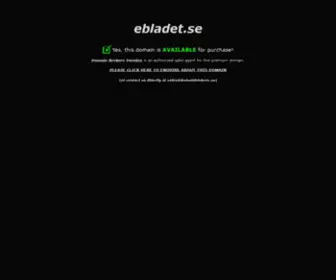 Ebladet.se(ebladet) Screenshot