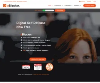 Eblocker.com(Surf anonymously and without advertising on all devices) Screenshot