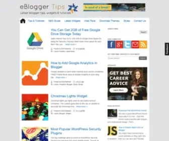 Ebloggertips.com(EBlogger Tips) Screenshot