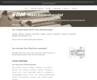 EBM-Gebrauchtmaschinen.de(EBM Gebrauchtmaschinen) Screenshot