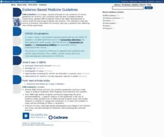 EBM-Guidelines.com(Ebm guidelines) Screenshot