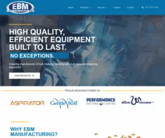 Ebmmanufacturing.com(Bulk Handling and Screening Equipment) Screenshot