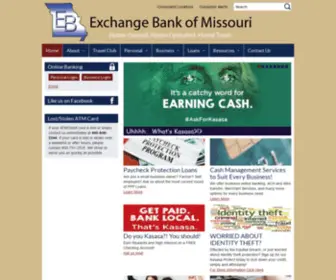 Ebmo.com(Exchange Bank of Missouri) Screenshot