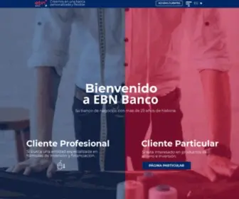 Ebnbanco.com(Ahorro e inversión para particulares y empresas) Screenshot