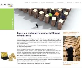 Ebonium.com(Consultancy, project management and e-fulfilment) Screenshot