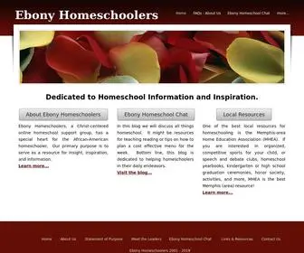 Ebonyhomeschoolers.org(Ebony Homeschoolers) Screenshot