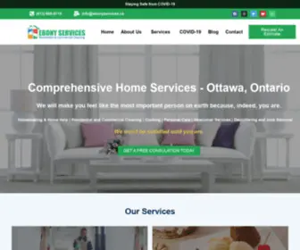 Ebonyservices.ca(Ottawa's Best Residential and Commercial Cleaning) Screenshot