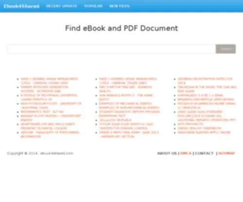 Ebook4Shared.com(EBook and PDF Document) Screenshot
