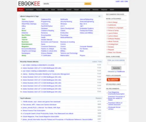 Ebookee.com(Free Download eBooks Search Engine) Screenshot