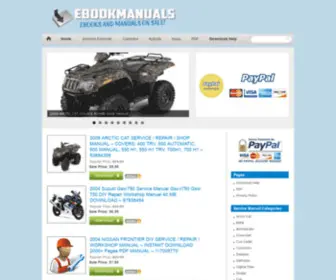 Ebookmanualspro.com(Instant download service repair manuals for your vehicles at a low price) Screenshot