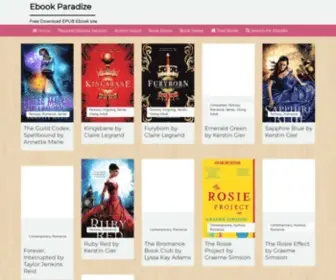 Ebookparadize.com(Free Download EPUB Ebook site) Screenshot