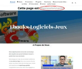 Ebooks-Logiciels-Jeux.com(Un site utilisant WordPress) Screenshot