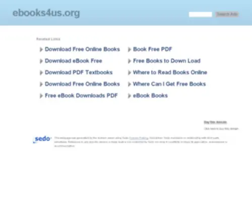 Ebooks4US.org(Ebooks4us) Screenshot